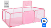 Roze Grondbox inclusief basketbalnet 188x124cm