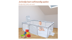 Grijs Grondbox inclusief voetbalgoal en basketbalnet 188x124cm