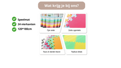 Blauw Speelmat 120x180cm