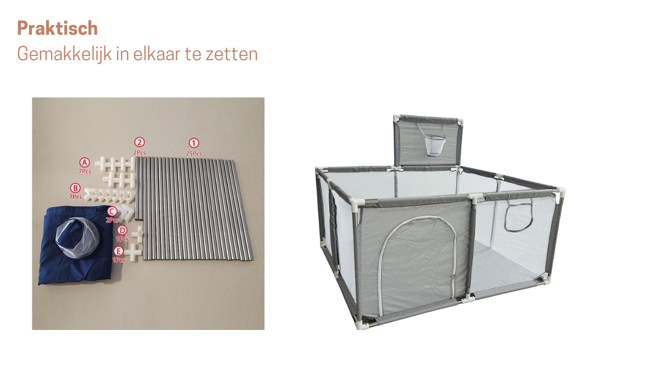 Blauw grondbox vierkant 124x124cm
