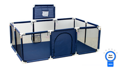 Blauw Grondbox inclusief basketbalnet 188x124cm