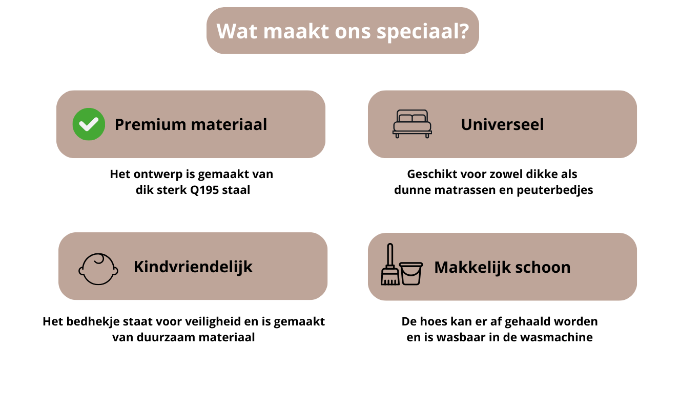 Bedhek opvouwbaar 120cm