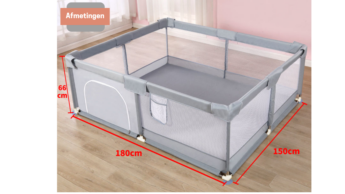 Grijs grondbox 180x150cm