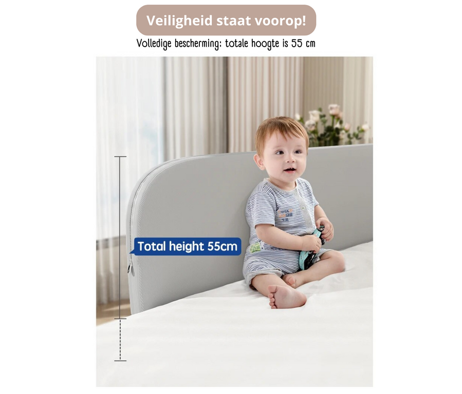 Bedhek opvouwbaar 120cm