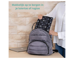 Zwart met witte print Verschoningsmatje voor Onderweg