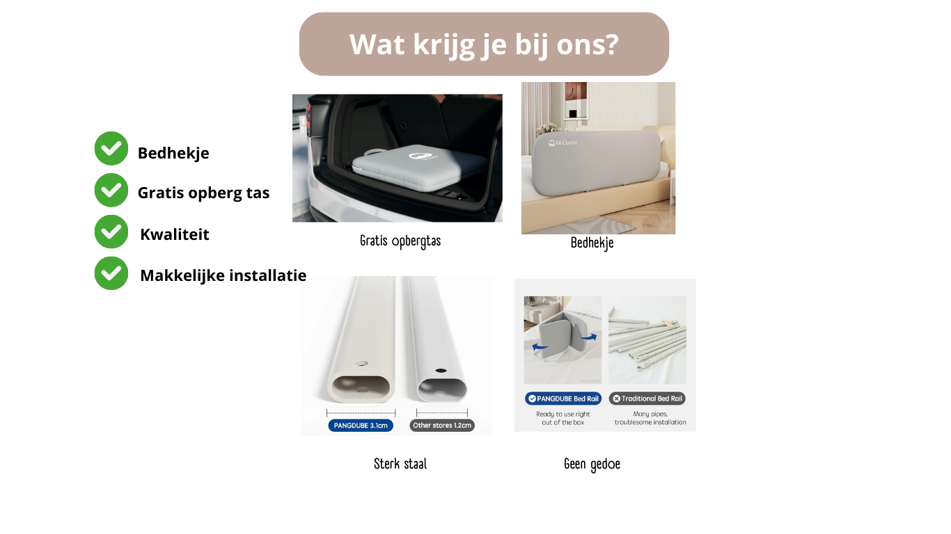 Bedhek opvouwbaar 120cm
