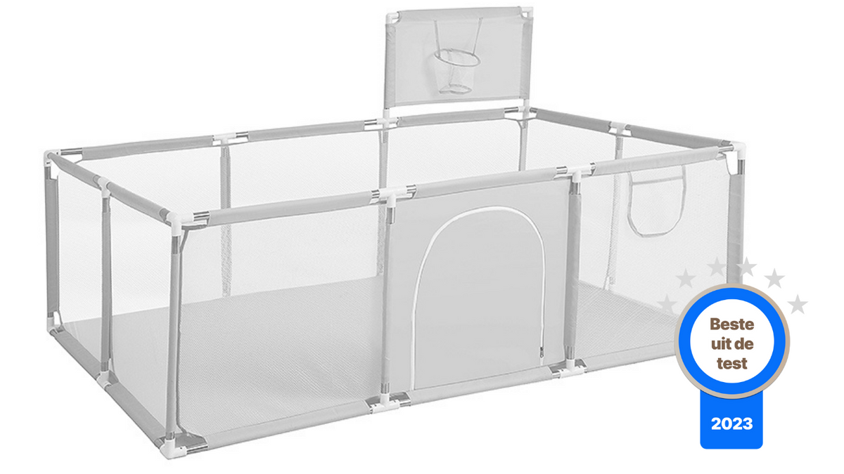 Grijs Grondbox inclusief basketbalnet 188x124cm