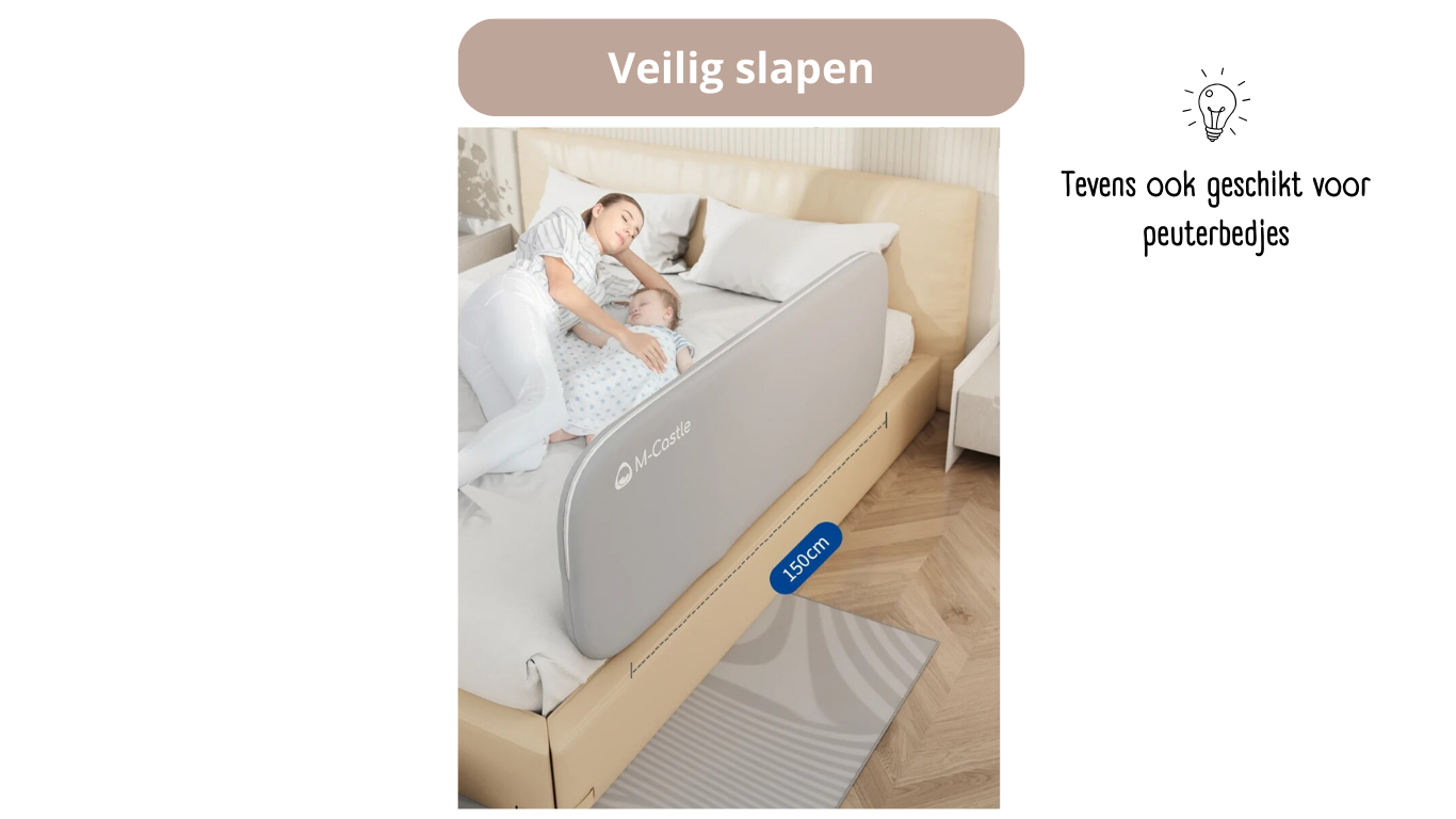 Bedhek opvouwbaar 120cm