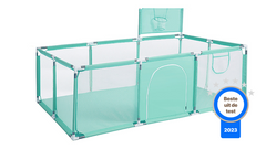 Turquoise Grondbox inclusief basketbalnet 188x124cm